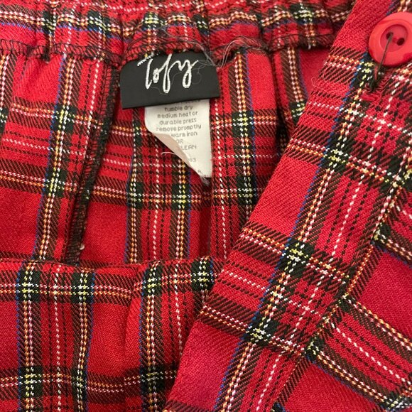 Vintage 90s Red Plaid Mini Skirt Size 10 - Picture 5 of 8